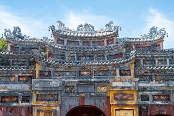 Fotobehang views of forbidden citadel in hue city, vietnam © jon_chica