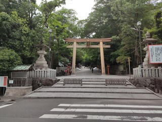 Japanese temple entrance tori