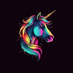 logo Icon of the unicorn head