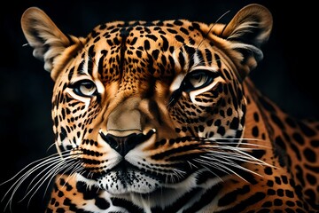 Fototapeta premium close up portrait of a leopard