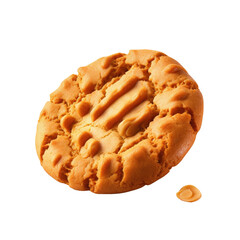 transparent background with a peanut cookie