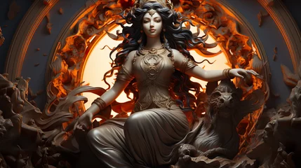 Tuinposter Parvati - Ancient Hindu Goddess © Vlad