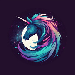 logo Icon of the unicorn head