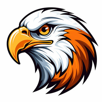 Eagle Head Cartoon Logo