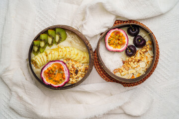 Smoothie Bowl with Fruit Topping
