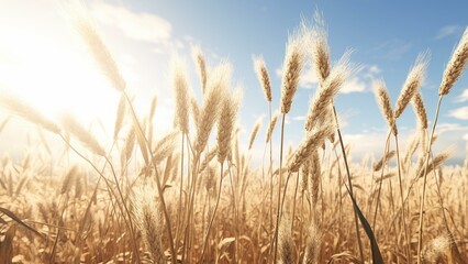 wheat on field ready to harvest