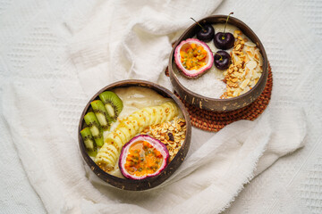 Smoothie Bowl with Fruit Topping