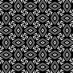 White background with black pattern. Seamless texture for fashion, textile design,  on wall paper, wrapping paper, fabrics and home decor. Simple repeat pattern.