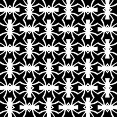 White background with black pattern. Seamless texture for fashion, textile design,  on wall paper, wrapping paper, fabrics and home decor. Simple repeat pattern.
