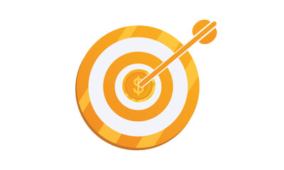 Business target icon.on white background.Vector Design Illustration.