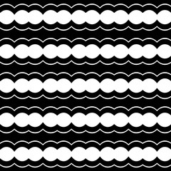 White background with black pattern. Seamless texture for fashion, textile design,  on wall paper, wrapping paper, fabrics and home decor. Simple repeat pattern.