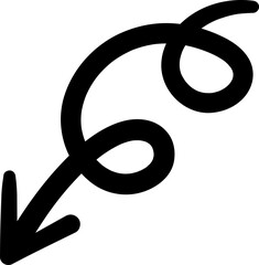  Hand drawn arrow doodle cute element