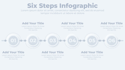 Infographic template for business timeline presentation