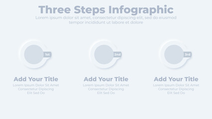 Business infographic design elements and flowchart steps