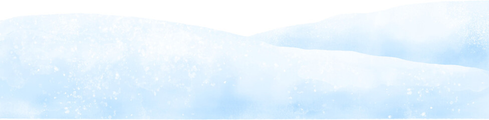 Snow watercolor illustration © abcvector