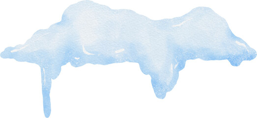 Snow watercolor illustration © abcvector