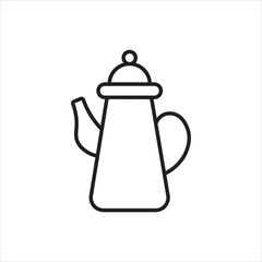 kettle for tea icon vector illustration symbol