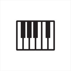piano icon vector illustration symbol