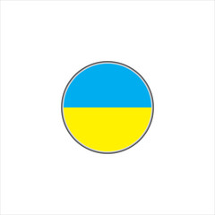 flag of ukraine icon vector illustration symbol