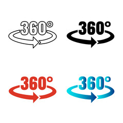 Abstract 360 Degree Rotate Silhouette Illustration