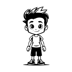 cartoon illustration of a child