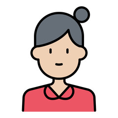 Woman teacher icon