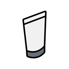 Cream bottle icon