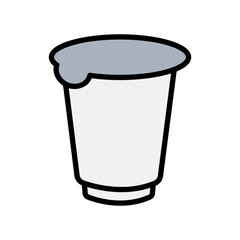 Yogurt cup icon