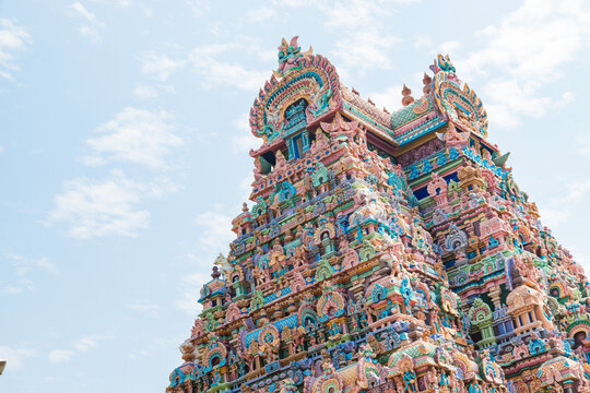 Sri Ranganatha Swamy Temple,Ranga Ranga Gopuram Tower Srirangam, a hindu temple in trichy, Tamil Nadu, India