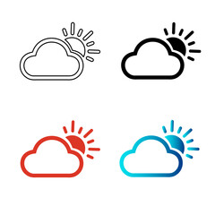 Abstract Day Cloudy Silhouette Illustration