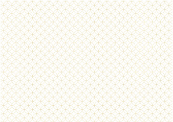 金色ラインの七宝つなぎ文様　和柄