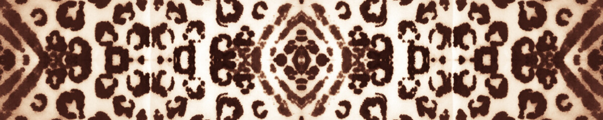 Pastel Natural Brush Pattern. Tile Pattern. Ochre