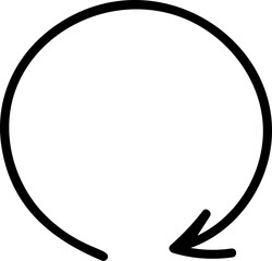 Hand drawn arrow doodle cute element