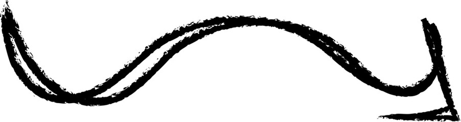 Hand drawn arrow doodle cute element