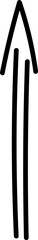 Hand drawn arrow doodle cute element