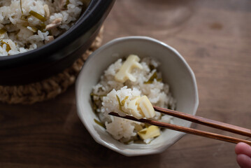 タケノコごはん