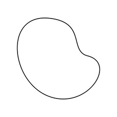 Organic leaf outline vector element