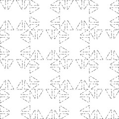 White background with black Dashes lines. Plain background with  simpe pattern. Black and white color. Abstract background for web page, textures, card, poster, fabric, textile.