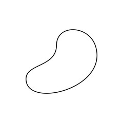 Organic leaf outline vector element