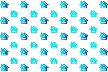 Abstract Home For Rent Pattern Background