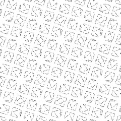 White background with black Dashes lines. Plain background with  simpe pattern. Black and white color. Abstract background for web page, textures, card, poster, fabric, textile.