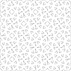 White background with black Dashes lines. Plain background with  simpe pattern. Black and white color. Abstract background for web page, textures, card, poster, fabric, textile.
