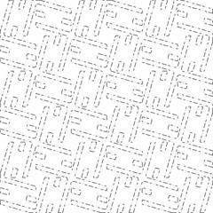 White background with black Dashes lines. Plain background with  simpe pattern. Black and white color. Abstract background for web page, textures, card, poster, fabric, textile.