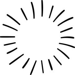 Hand drawn starburst illustration