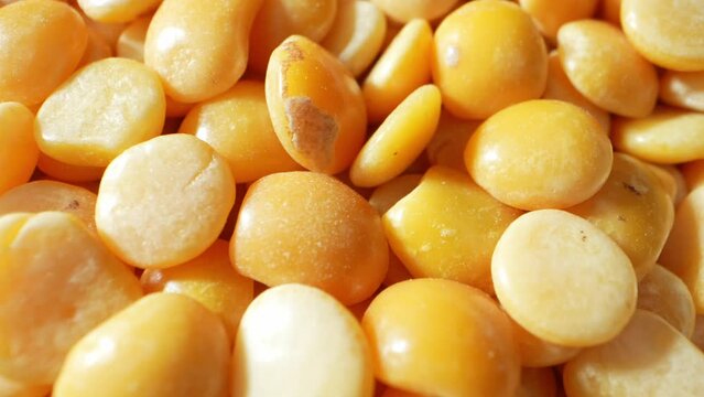Split Pigeon Peas (Toor Dal): Nutrient-rich legume, split and hulled for easy cooking. High in protein, fiber, and essential vitamins. A staple in Indian cuisine.
