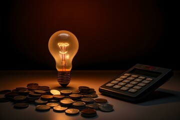 Kreative Finanzstrategien: Glimmende Gedanken, Taschenrechner und Geld