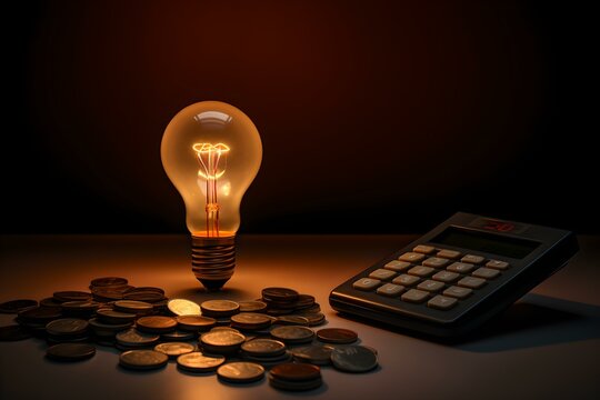 Kreative Finanzstrategien: Glimmende Gedanken, Taschenrechner und Geld
