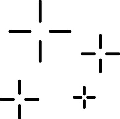 Hand drawn star and sparkle illustration