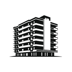 Buildings icons, Condo, Apartment, Bank, Hotel, City, Real estate, Hospital, Vector illustration isolated