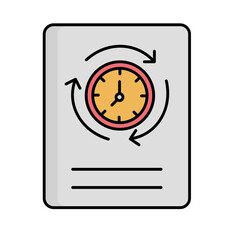 Schedule sheet Vector icon which can easily modify or edit  

